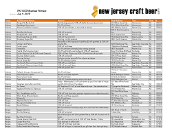 Updated - New Jersey Craft Beer
