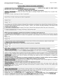 WB-35 SIMULTANEOUS EXCHANGE AGREEMENT