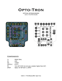 Opto-Tron BOM - 1776 Effects
