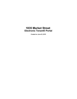 1835 Market Street`s TenantÂ® Portal