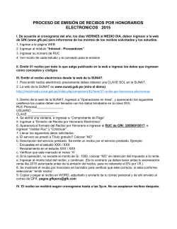 proceso de emisiÃ³n de recibos por honorarios electronicos 2015