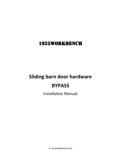 Sliding barn door hardware BYPASS
