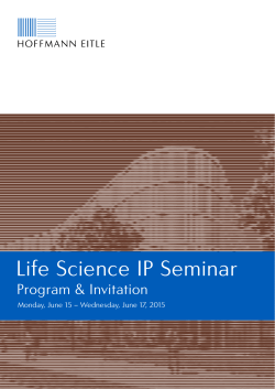 Life Science IP Seminar