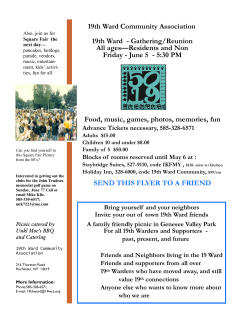 Reunion-flyer - 19th Ward Community Association