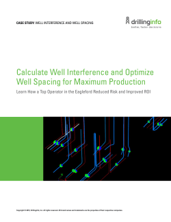 Calculate Well Interference and Optimize Well Spacing for Maximum