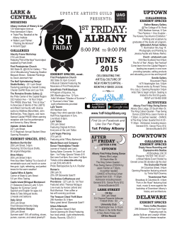 Event Flier - 1st Friday of Albany