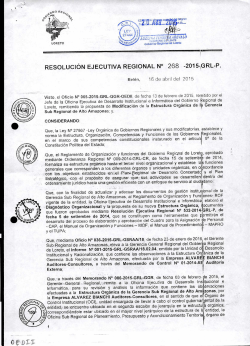 RESOLUCIÃN EJECUTIVA REGIONAL NÂ° 268 -2015.GRL-P.