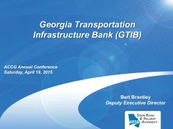 Georgia Transportation Infrastructure Bank (GTIB)