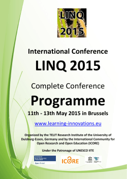LINQ 2015 Complete Programme