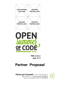 osoc15 partner proposal