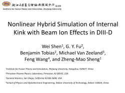 Global Hybrid Simulation of Internal Kink with Beam Ion Effects in