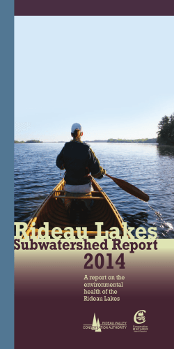 the Rideau Lakes Subwatershed