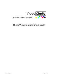 ClearView Installation Guide