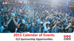 2015 Calendar of Events