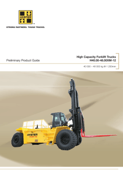 High Capacity Forklift Trucks H40.00-48.00XM