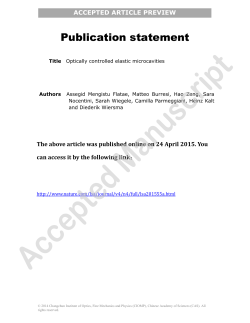 Publication statement
