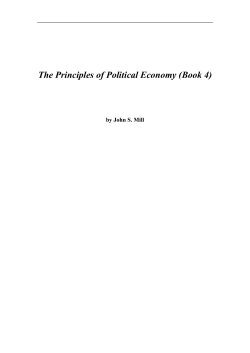 The Principles of Political Economy (Book 4)