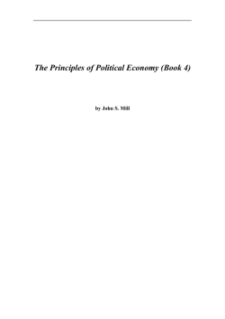 The Principles of Political Economy (Book 4)