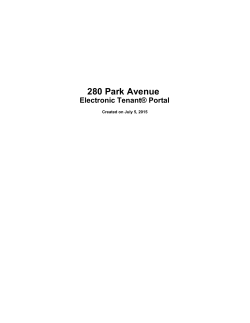 280 Park Avenue Electronic TenantÂ® Portal PDF