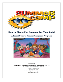 How to Plan A Fun Summer For Your Child