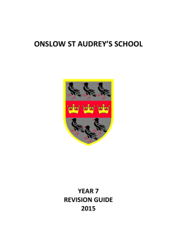 Year 7 Revision Guide