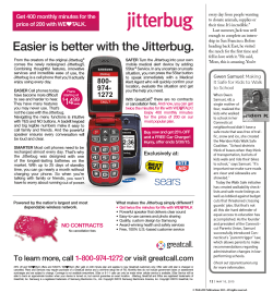 Easier is better with the Jitterbug. - Athlon Media Group