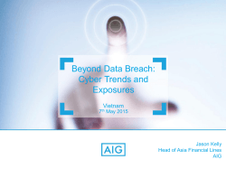Beyond Data Breach Cyber Trends and Exposures â Mr. Jason Kelly