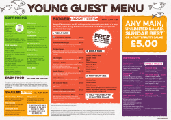 young guests menu