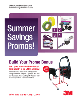Summer Savings Promotions flyer