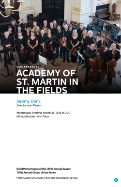 ACADEMY OF ST. MARTIN IN THE FIELDS