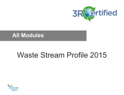 Waste Stream Profile 2015