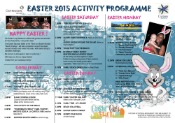 EASTER 2015 Programme Final 26Mar15