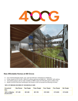 New Affordable Homes at 400 Grove