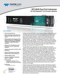 Dual Port 12 inch PCIe 3.0 SFF-8639 Interposer