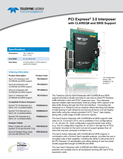 PCI Express 3.0 Interposer with CLKREQ# and SRIS Support
