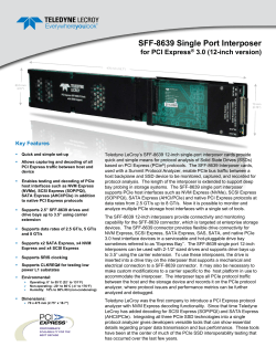 Single Port 12 Inch PCIe 3.0 SFF-8639 Interposer