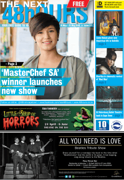 `MasterChef SA` winner launches new show