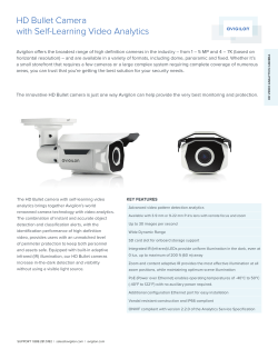 HD Bullet Camera with Self