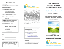 Loss Team Training Brochure - 4 County Suicide Prevention