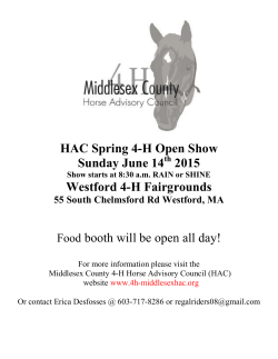 HAC Spring 4-H Open Show - 4-H Middlesex Advisory Council