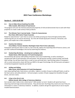 2015 Teen Conference Workshops - 4