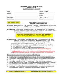 SYCS Calf Grant Application Form - 4