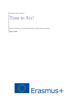 Time to Act Info Pack