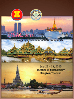 Dermatology Symposium for ASEAN Community (DSAC 2015)