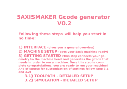5AXISMAKER gcode generator V0.21.indd