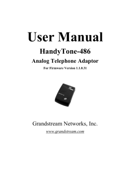 HandyTone-486 User Manual