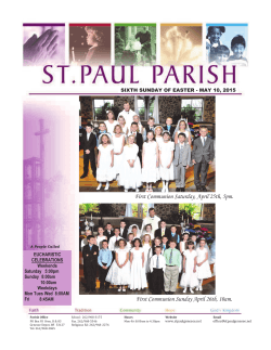 May 10, 2015 - St. Paul Parish