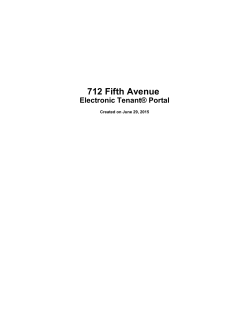 712 Fifth Avenue Electronic Tenant&Acirc;&reg; Portal PDF