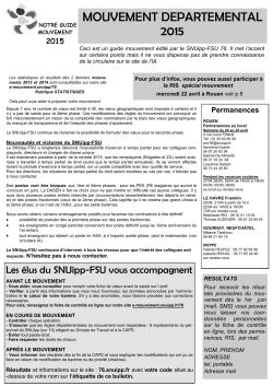 mouvement departemental 2015 - SNUipp-FSU 76 - Seine