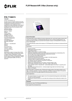 FLIR ResearchIR 3 Max (license only) P/N: T198574